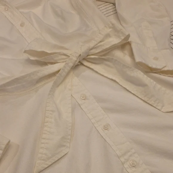 Banana Republic Cream Long Sleeve Dress - Picture 3 of 7